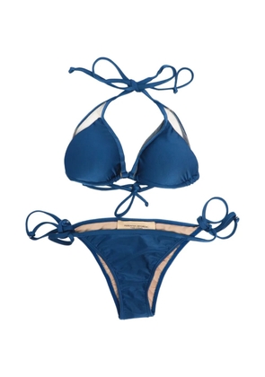 Adriana Degreas mesh-detail bikini - Blue