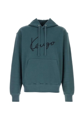 Kenzo logo-embroidered hoodie - Grey