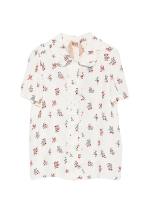 Nº21 floral-print blouse - White