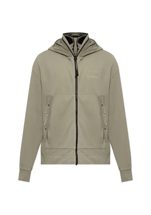 C.P. Company Goggle-detail zip-up hoodie - Neutrals
