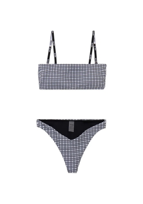 GCDS gingham-check bikini - Black
