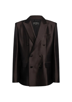 DONDUP double-breasted peaked-lapel blazer - Black