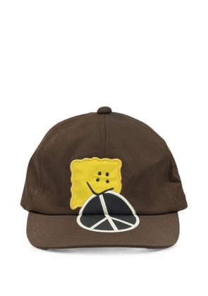 KAPITAL peace-motif cap - Brown