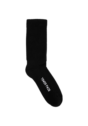 Rick Owens Tower glitter-effect socks - Black