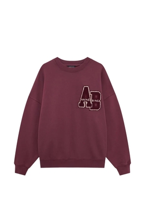 ANINE BING Miles sweatshirt Letterman - burgundy - Red