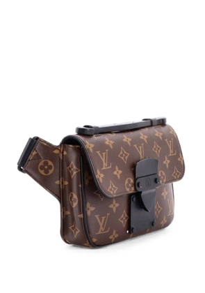 Louis Vuitton Pre-Owned S Lock Sling Bag Macassar Monogram Canvas belt bag - Black