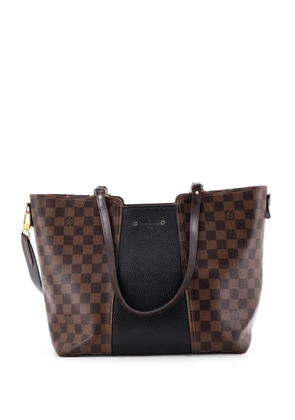 Louis Vuitton Pre-Owned Jersey Handbag Damier with Leather shoulder bag - Black