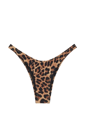 Reina Olga Brigitte leopard-print bikini bottoms - Brown