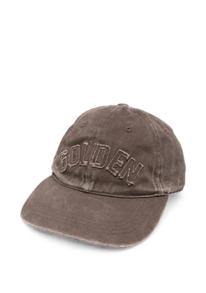 Golden Goose distressed-effect baseball cap - Brown