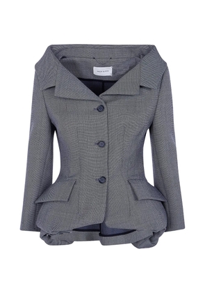 Magda Butrym Off-the-shoulder peplum blazer - Grey