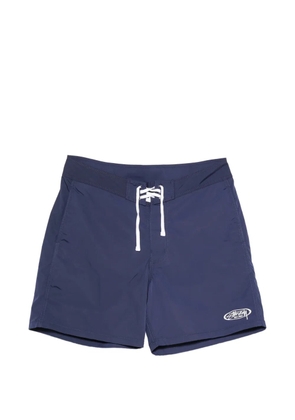 Stüssy Coastal Board logo-embroidered shorts - Blue