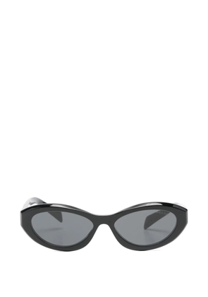 Prada Pre-Owned oval-frame sunglasses - Black