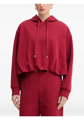 Trussardi logo-embroidered drawstring hoodie