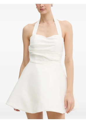 Bardot Sabine halterneck draped mini dress - White