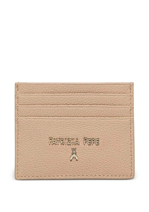 Patrizia Pepe textured card holder - Neutrals