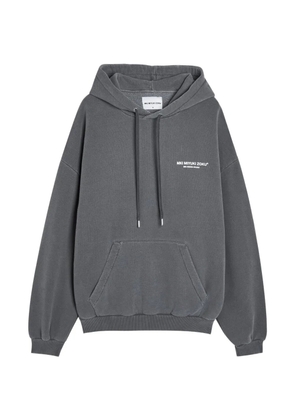 MKI Miyuki Zoku logo-print cotton-jersey hoodie - Grey