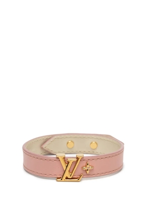 Louis Vuitton Pre-Owned 2021-2026 Leather LV Iconic Bracelet costume bracelet - Pink