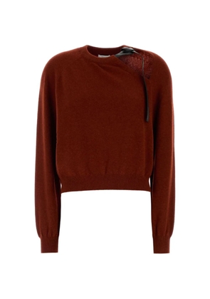 Ferragamo cut-out-detail sweater - Brown