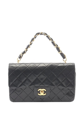 CHANEL Pre-Owned 1989-1991 CC Quilted Lambskin Single Flap handbag - Black