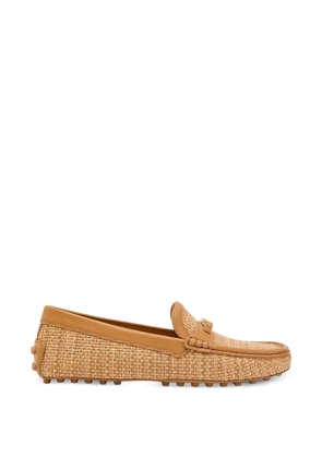 Tod's logo-plaque loafers - Neutrals