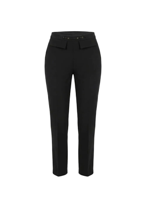 Elisabetta Franchi high-waisted tailored trousers - Black