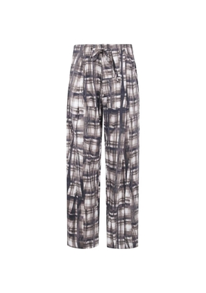 Pierre-Louis Mascia plaid straight-leg trousers - Grey