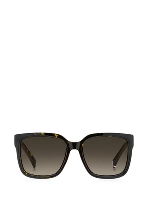 Tommy Hilfiger square-frame tortoiseshell-effect sunglasses - Brown