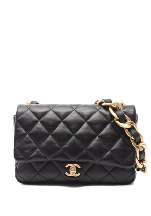 CHANEL Pre-Owned 2021-2026 Large Quilted Lambskin Funky Town Flap shoulder bag - Black