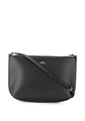 A.P.C. Sarah logo-print shoulder bag - Black
