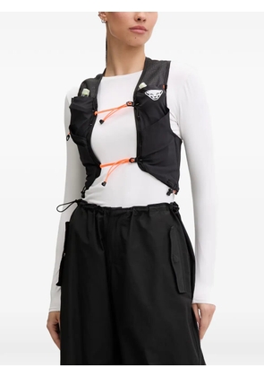 DYNAFIT logo-print mesh-panel vest - Black