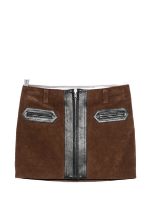 Marni suede mini skirt - Brown