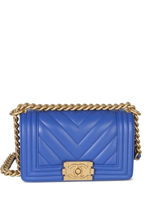 CHANEL Pre-Owned 2019 small Boy Chanel shoulder bag - Blue