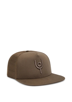 NOW YOU LIVE Trucker embroidered-logo cap - Brown