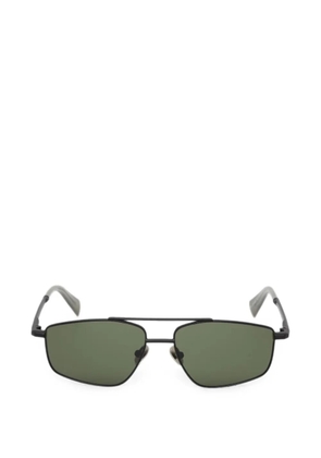 AllSaints geometric-frame double-bridge sunglasses - Black