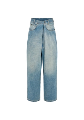 Maison Margiela wrap-front faded jeans - Blue