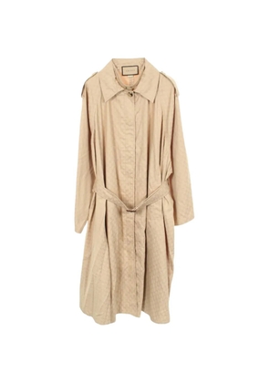 Gucci Pre-Owned 2010s GG-pattern trench coat - Neutrals
