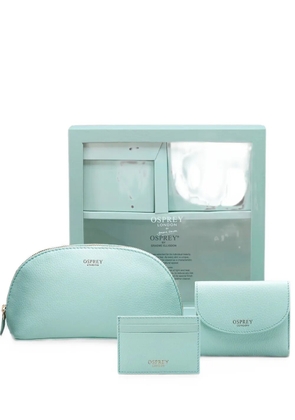 Osprey Tilly logo-print leather wallet set - Blue