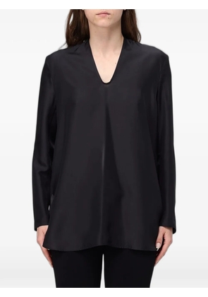 Ter Et Bantine V-neck silk blouse - Black