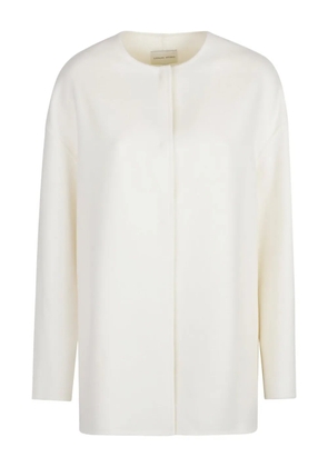 LouLou de Saison wool round-neck coat - White
