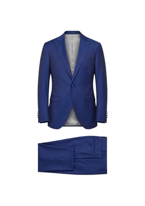 Paoloni single-breasted peaked-lapel suit - Blue