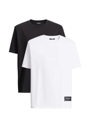Balmain logo-patch T-shirts (set of two) - Black