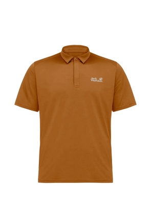 JACK WOLFSKIN Delgami logo-print polo shirt - Orange