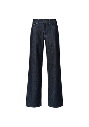Fabiana Filippi contrast-stitch wide-leg jeans - Blue
