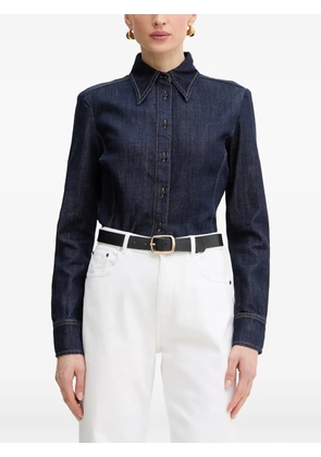 Trussardi contrast-stitch shirt - Blue