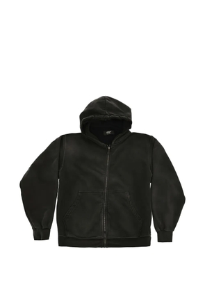 Htc Los Angeles zip-up logo-print hoodie - Black