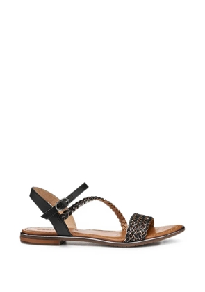 Geox braided-leather sandals - Black