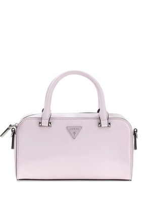 GUESS USA Arnela patent-finish tote bag - Pink