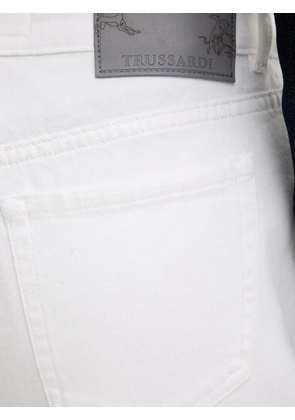 Trussardi logo-patch jeans - White