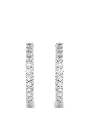 Diamond Essentials diamond hoop earrings - Silver