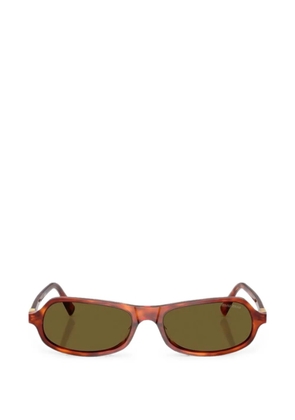 Miu Miu tortoiseshell-effect logo-plaque sunglasses - Brown